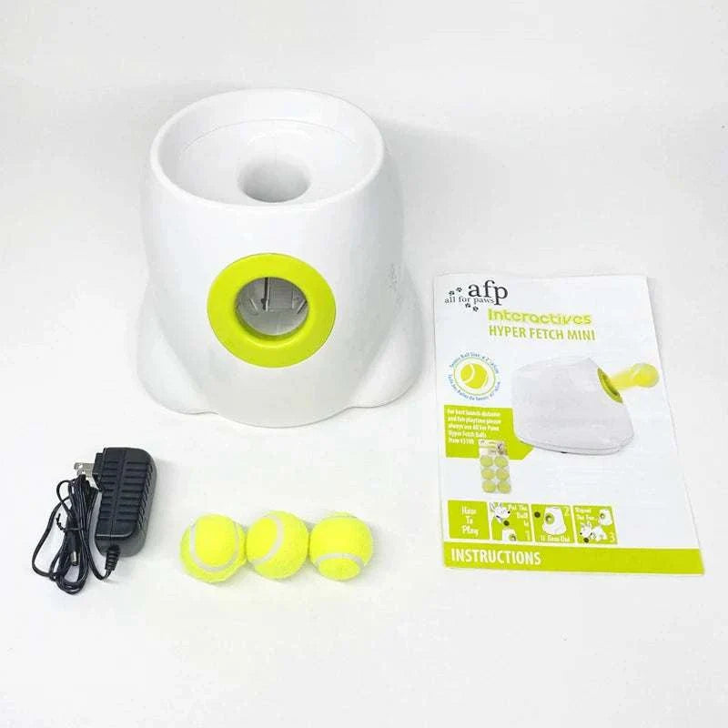 "Automatic dog ball launcher for throwing tennis balls, ideal for high-energy dogs"