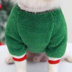 Christmas Dog Clothes Pet Clothes for Small Medium Dogs Winter Warm Elk Santa Claus Dog Cat Coat Hoodies Dogs Christmas Clothing