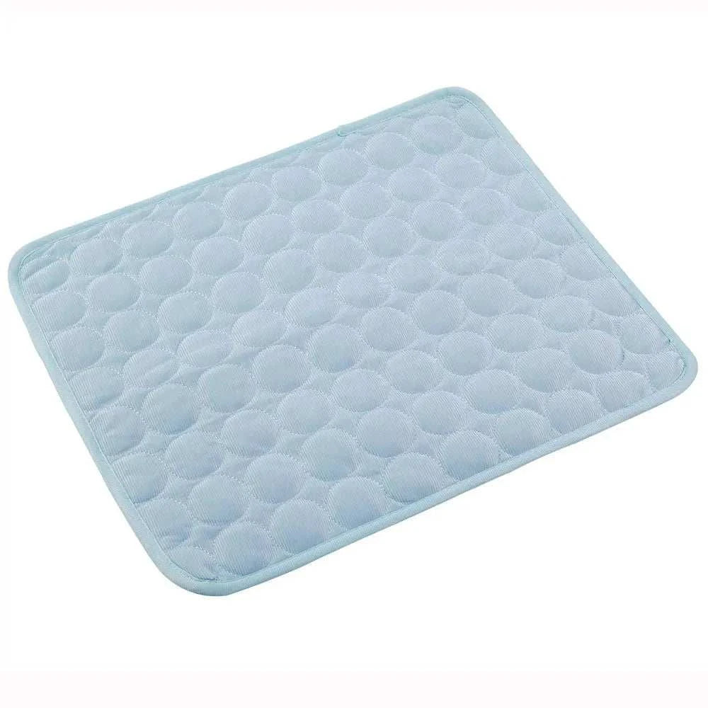 Extra large dog cooling mat for summer days, pet cold bed.