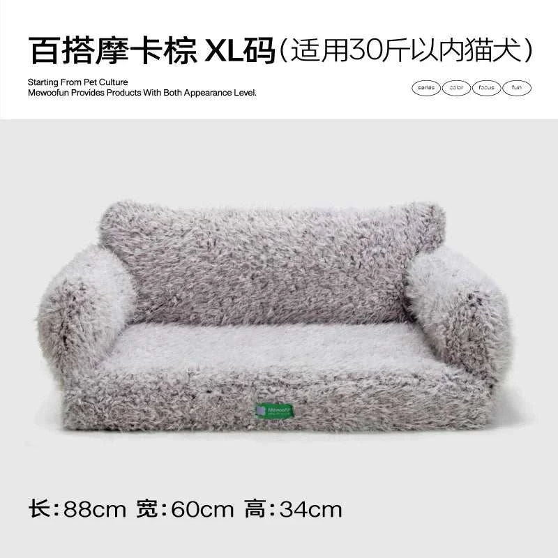 Mewoofun orthopedic cat and small dog bed featuring egg foam construction and a removable washable cover for added comfort and hygiene.