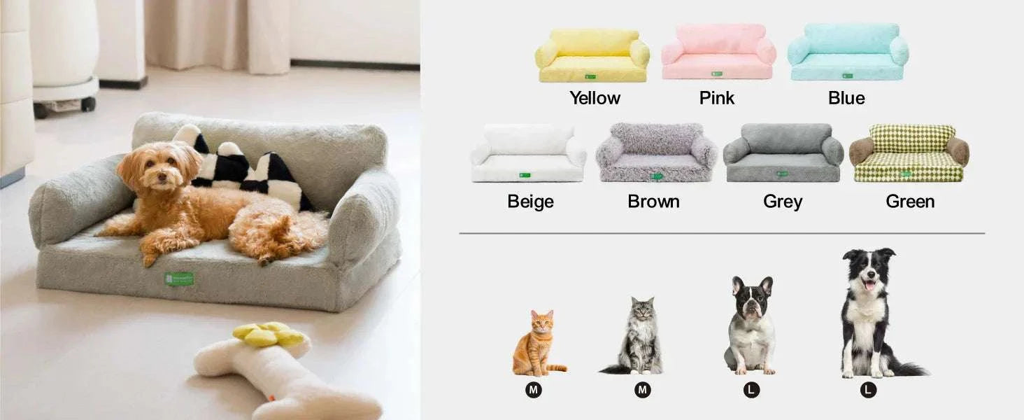 Mewoofun orthopedic cat and small dog bed featuring egg foam construction and a removable washable cover for added comfort and hygiene.