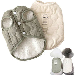 Winter pet dog vest jacket for small to medium dogs and cats, featuring warm cotton fabric, suitable for breeds like Yorkie, Chihuahua, Maltese, and Bulldog.