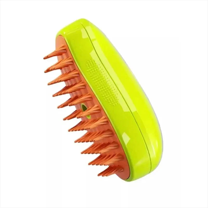 "Electric pet grooming brush with soft silicone bristles and water spray for cats"water spray & silicone bristles
