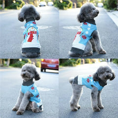 Dog Sweater Christmas Winter Warm Dog Clothes Xmas Outfit for Dogs Puppy Coat Dog Costume Chihuahua Striped Dog Knitted Sweater