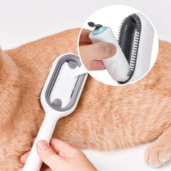 cat & dog grooming "Double-sided pet hair removal brush for cats and dogs with grooming wipes"