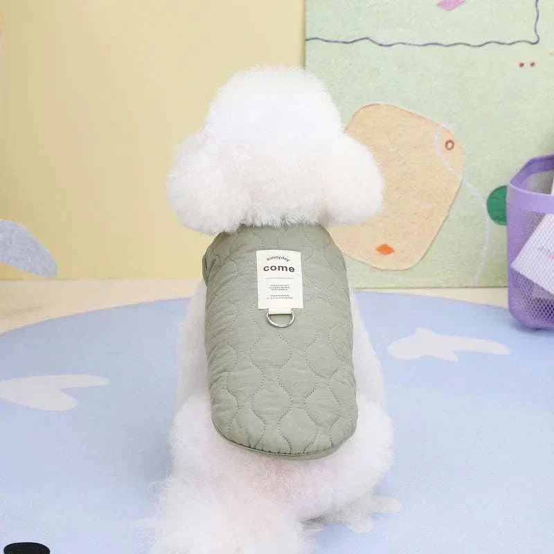 Winter pet dog vest jacket for small and medium dogs, warm cotton clothes for Yorkie, Chihuahua, Maltese, Bulldog.
