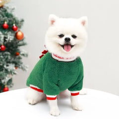 Christmas Dog Clothes Pet Clothes for Small Medium Dogs Winter Warm Elk Santa Claus Dog Cat Coat Hoodies Dogs Christmas Clothing