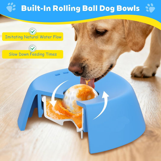 Dog Licking Bowl with Ball Shop1105447154 Store