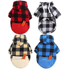 Dog Winter Coat  Pet Jacket Plaid Reversible  Vest Cold Weather Dog Clothes Pet Apparel for Small Medium Large Dogs