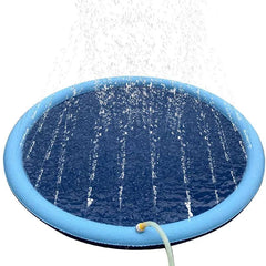 150cm Pet Play Splash Mat with water spray for kids and dogs.