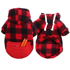 Dog Winter Coat  Pet Jacket Plaid Reversible  Vest Cold Weather Dog Clothes Pet Apparel for Small Medium Large Dogs