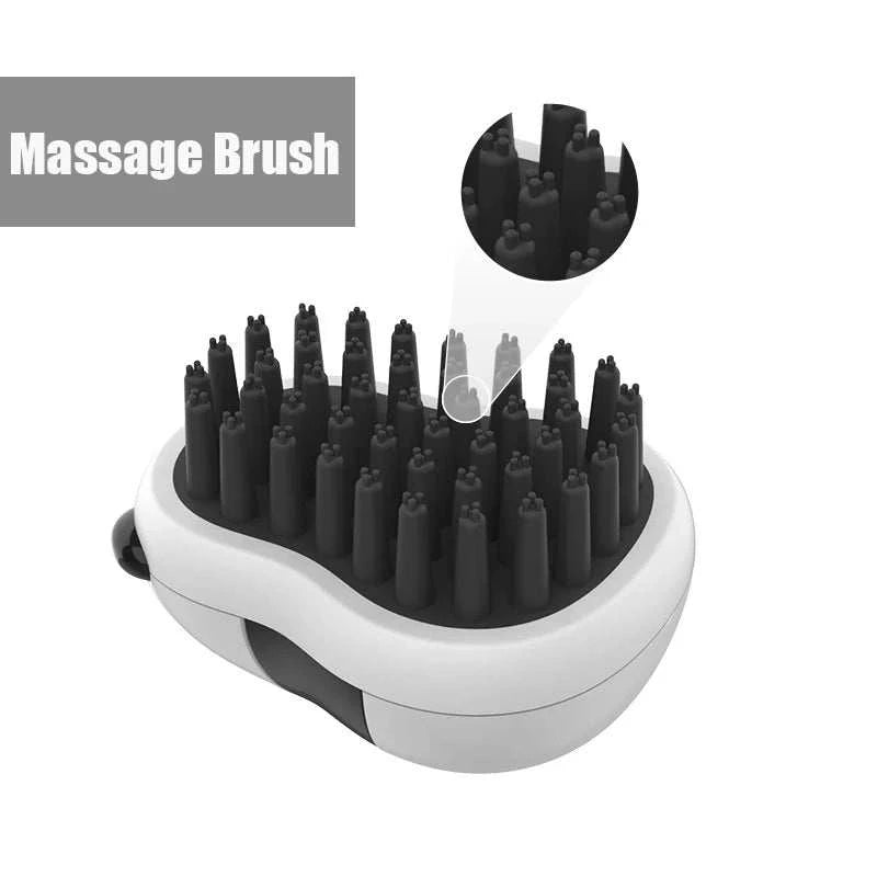 "7-in-1 pet grooming tool for cats and dogs, combining shedding control and hair removal features"