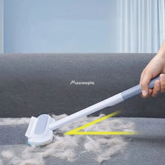 Multi-function pet hair remover brush for cats and dogs, manual lint cleaner for carpets and furniture.