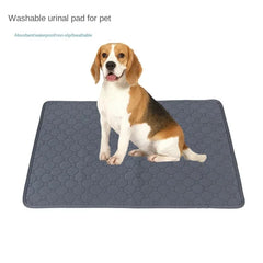 "Washable dog pet diaper mat, absorbent and waterproof for training and car seats"