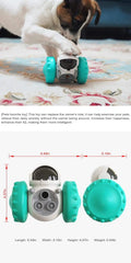 Interactive dog treat leaking puzzle toy, slow feeder dispenser for pets, promotes mental stimulation and healthy eating.