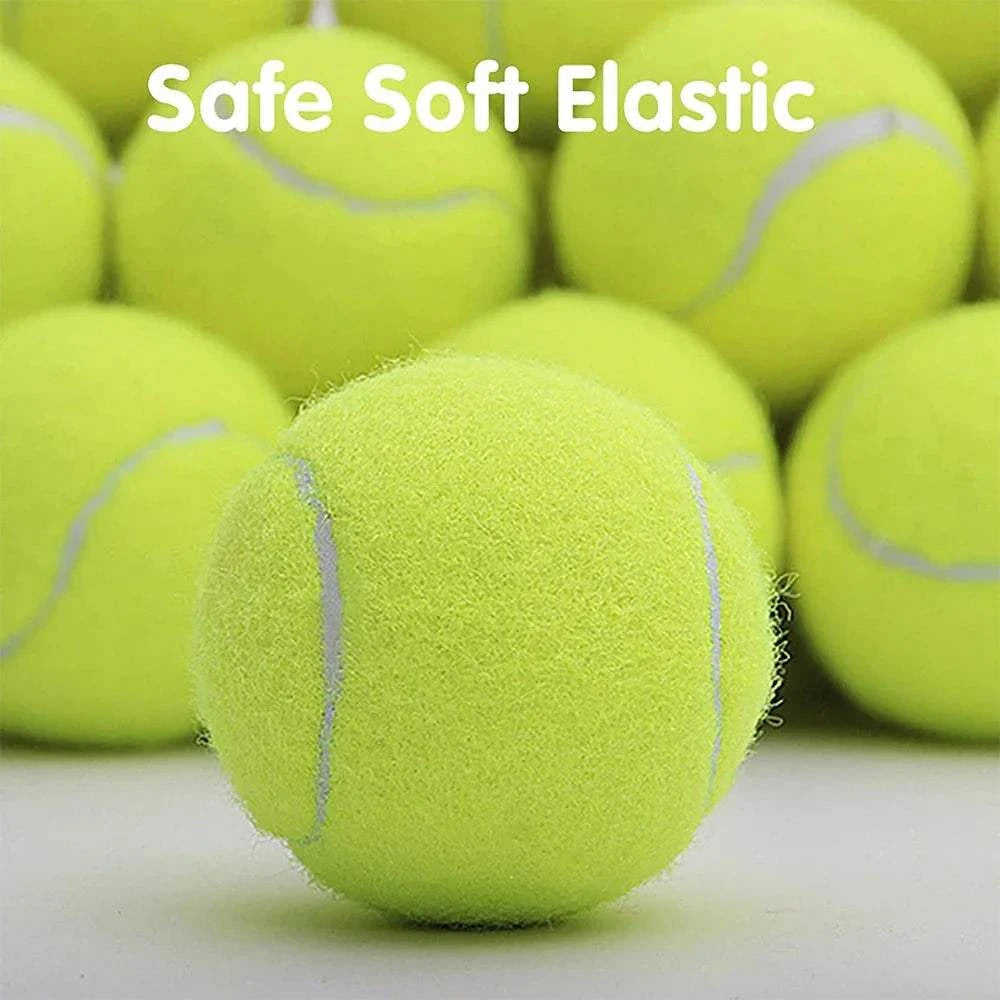 6 PCS 5cm tennis balls for dog launcher, elastic and durable dog toy.