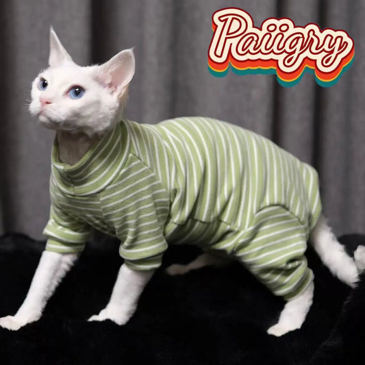 Hairless cat clothes tricolor clothes