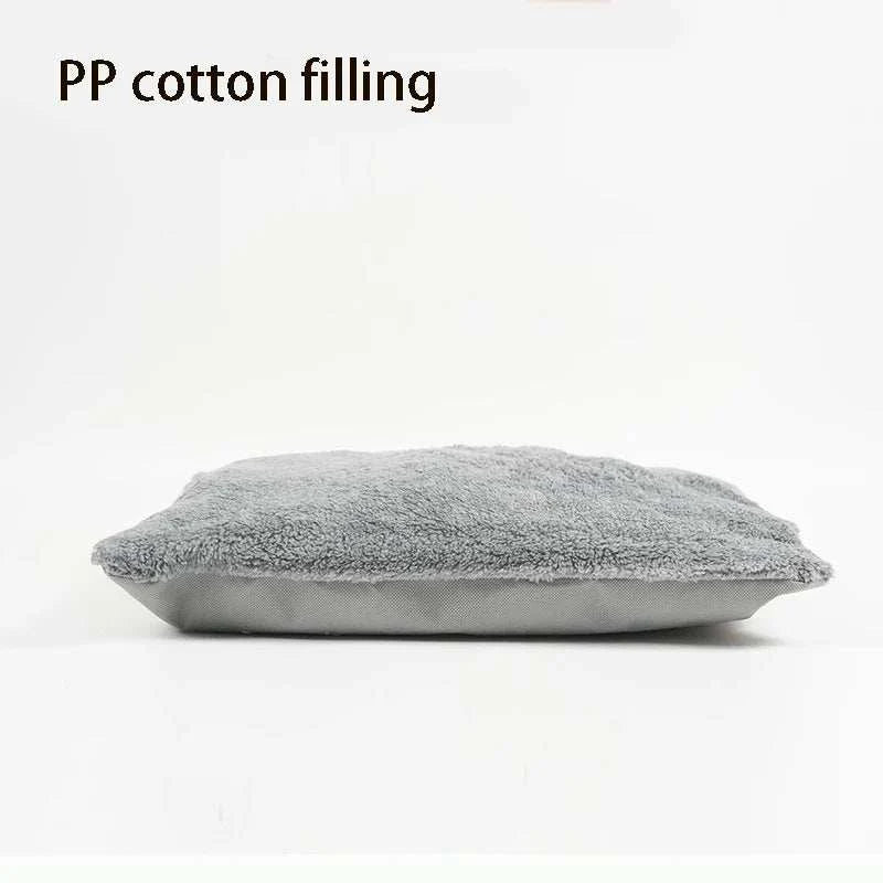 Soft pet bed with grey PP cotton filling, suitable for indoor dog and cat tent house.