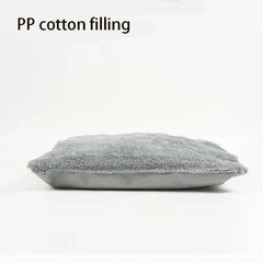 Soft pet bed with grey PP cotton filling, suitable for indoor dog and cat tent house.