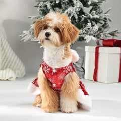 New Pet Clothes Christmas Snow Princess Skirt Dog Clothing Cat Christmas Party
