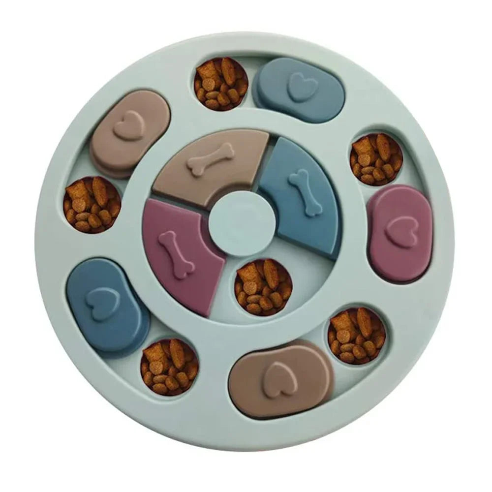"Dog puzzle toys slow feeder interactive IQ food dispenser"