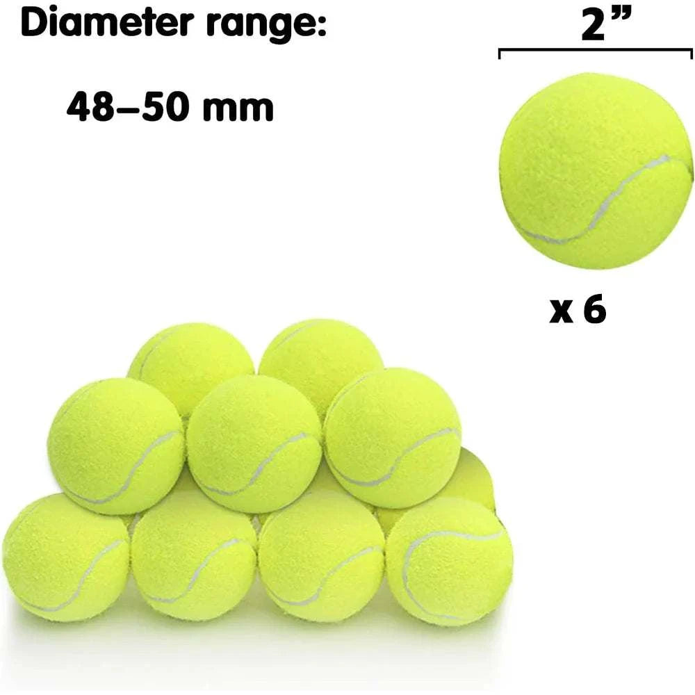6 PCS 5cm Tennis Balls for Dog Launcher - Elastic & Durable Dog Toy