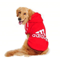 S-5XL Pet Dog Hoodies for Small Medium Large Breed Dogs, Fleece Lined Pullover Pitbull Sweatshirt Casual Sports Clothes Apparel