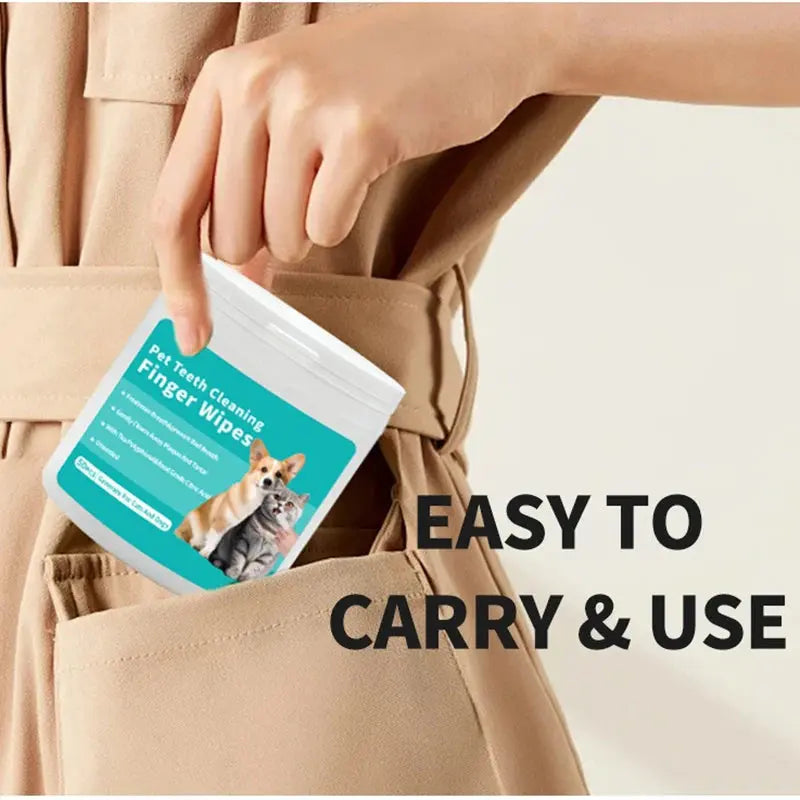 Pet Finger Toothbrush Wipes My Store