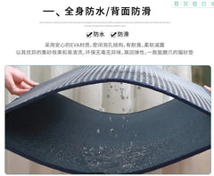 "EVA double layer cat litter mat with honeycomb design for trapping litter"