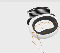 "7-in-1 pet grooming tool for cats and dogs, combining shedding control and hair removal features"