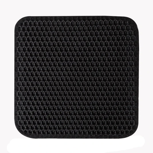 "Waterproof double-layer pet litter mat for cats, non-slip washable mat"