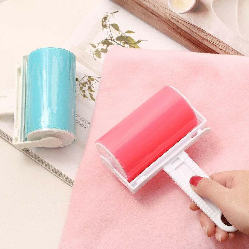 "Reusable washable sticky roller for pet hair removal on clothes"