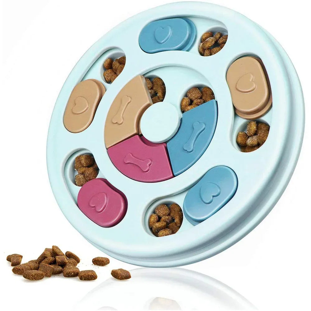 "Dog puzzle toys slow feeder interactive IQ food dispenser"