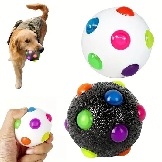 led glowing ball dog toy "LED glowing ball toy for dogs and cats with colorful lights"