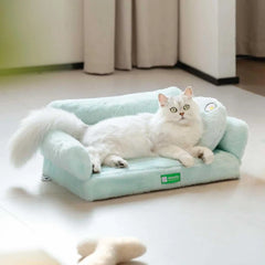 Mewoofun orthopedic cat and small dog bed featuring egg foam construction and a removable washable cover for added comfort and hygiene.