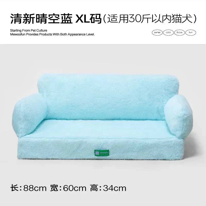 Mewoofun orthopedic cat and small dog bed featuring egg foam construction and a removable washable cover for added comfort and hygiene.