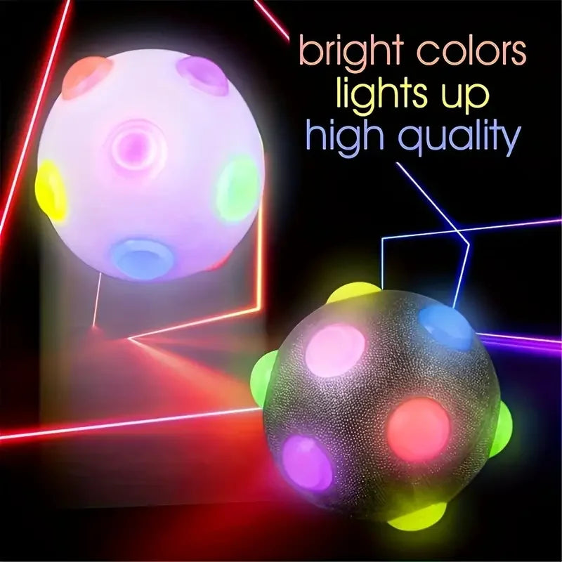 led glowing ball dog toy "LED glowing ball toy for dogs and cats with colorful lights"
