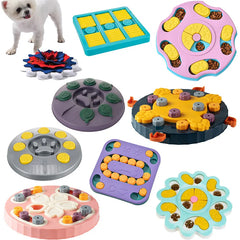 "Dog puzzle toys slow feeder interactive IQ food dispenser"