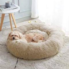 Super Warm Cat Bed - Plush Sleeping Nest for cats and small dogs, ultra-soft and cozy.