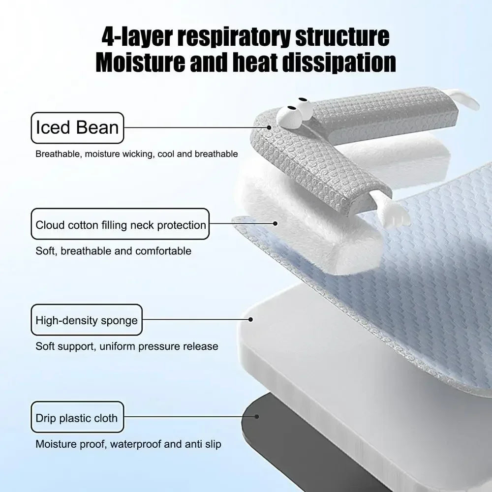 "Pet cooling ice pad for dogs and cats, washable and self-cooling for summer comfort"