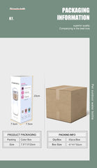 "2-in-1 portable pet water and food dispenser bottle, 300ml, for dogs and cats on the go"