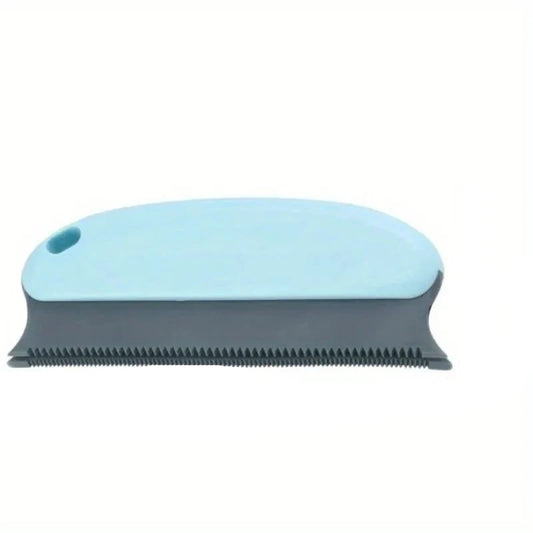 "Pet hair remover brush with handle, removing hair from carpet and sofa" 