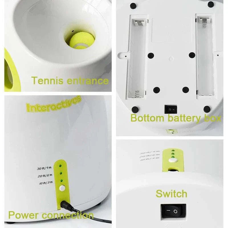 "Automatic dog ball launcher for throwing tennis balls, ideal for high-energy dogs"