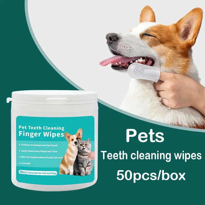 Pet Finger Toothbrush Wipes My Store