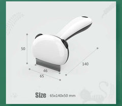 "7-in-1 pet grooming tool for cats and dogs, combining shedding control and hair removal features"