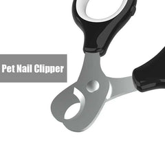 Pet nail clipper included in the 7-in-1 pet grooming hair removal tool for cats and dogs.