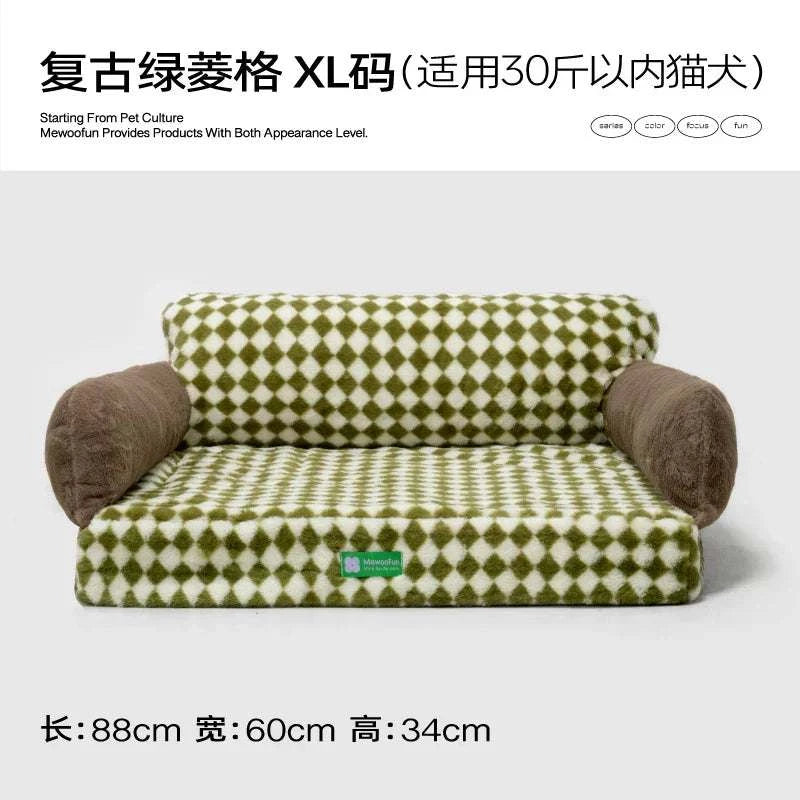 Mewoofun orthopedic cat and small dog bed featuring egg foam construction and a removable washable cover for added comfort and hygiene.