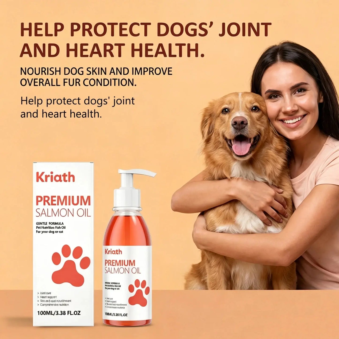Premium Salmon Fish Oil Coat Supplement My Store