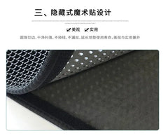 "EVA double layer cat litter mat with honeycomb design for trapping litter"