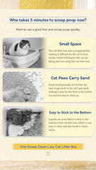 "Extra large semi-closed cat litter pan with anti-splash design for easy maintenance"